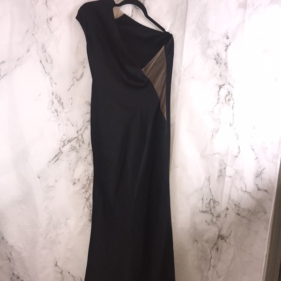 KAUFMANFRANCO Onyx Column Gown dress K13 - Picture 5 of 8